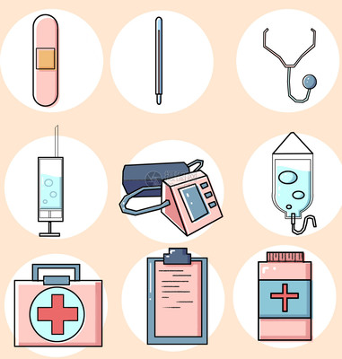 医疗器材与通信设备图标素材下载指南 PSD格式与高清图片资源推荐